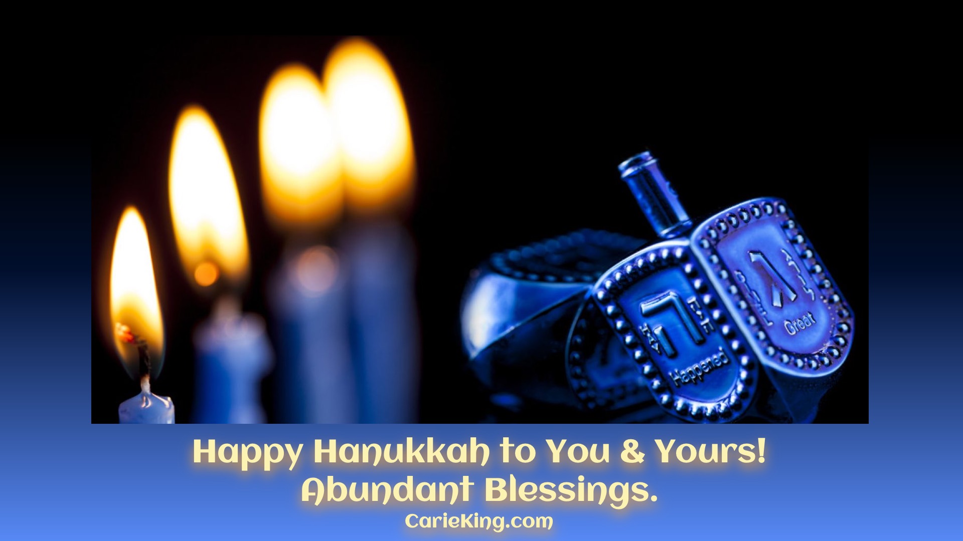 Read more about the article Happy Hanukkah to You & Yours!
