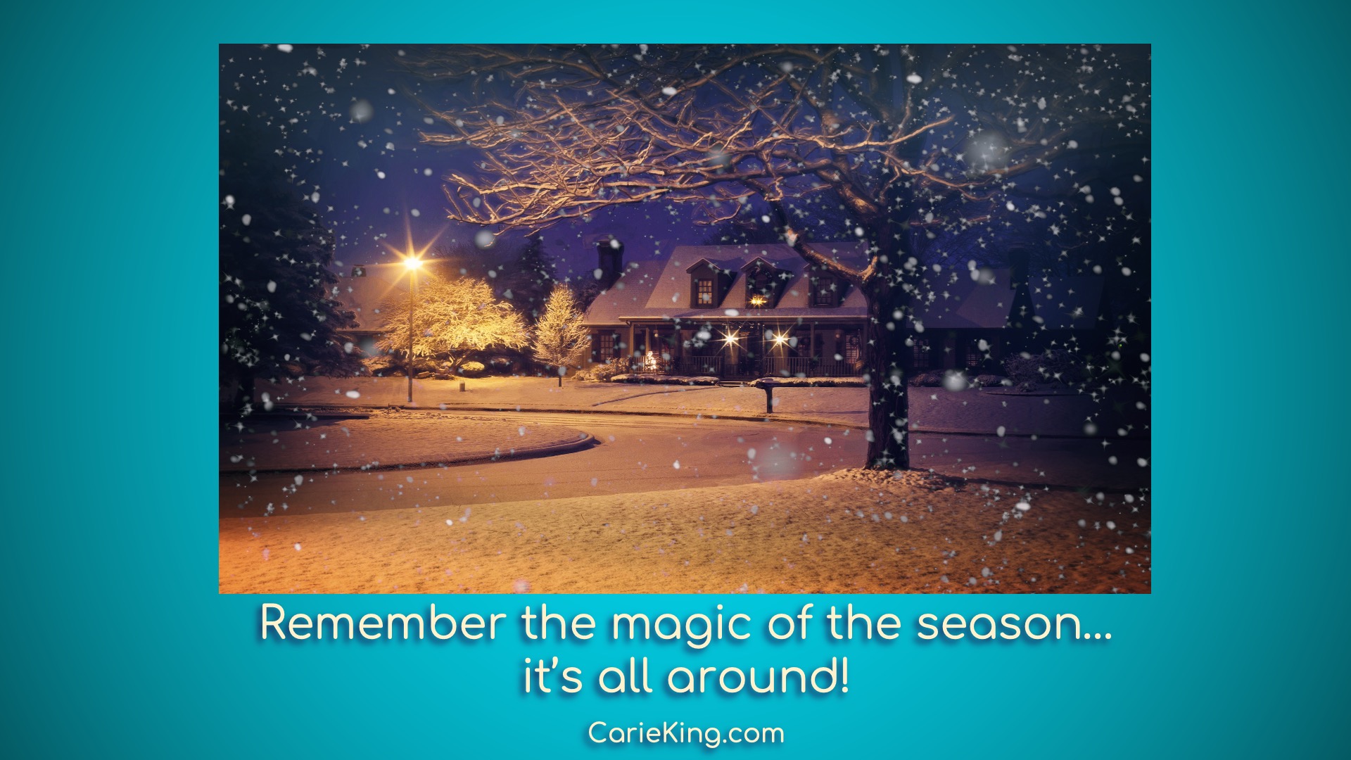 Read more about the article Remember the magic of the season…it’s all around!